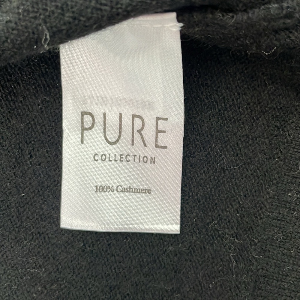 Women's Pure Collection 100% Cashmere Bardot 3/4th Sleeve Sweater Size 8/10 - Picture 14 of 15